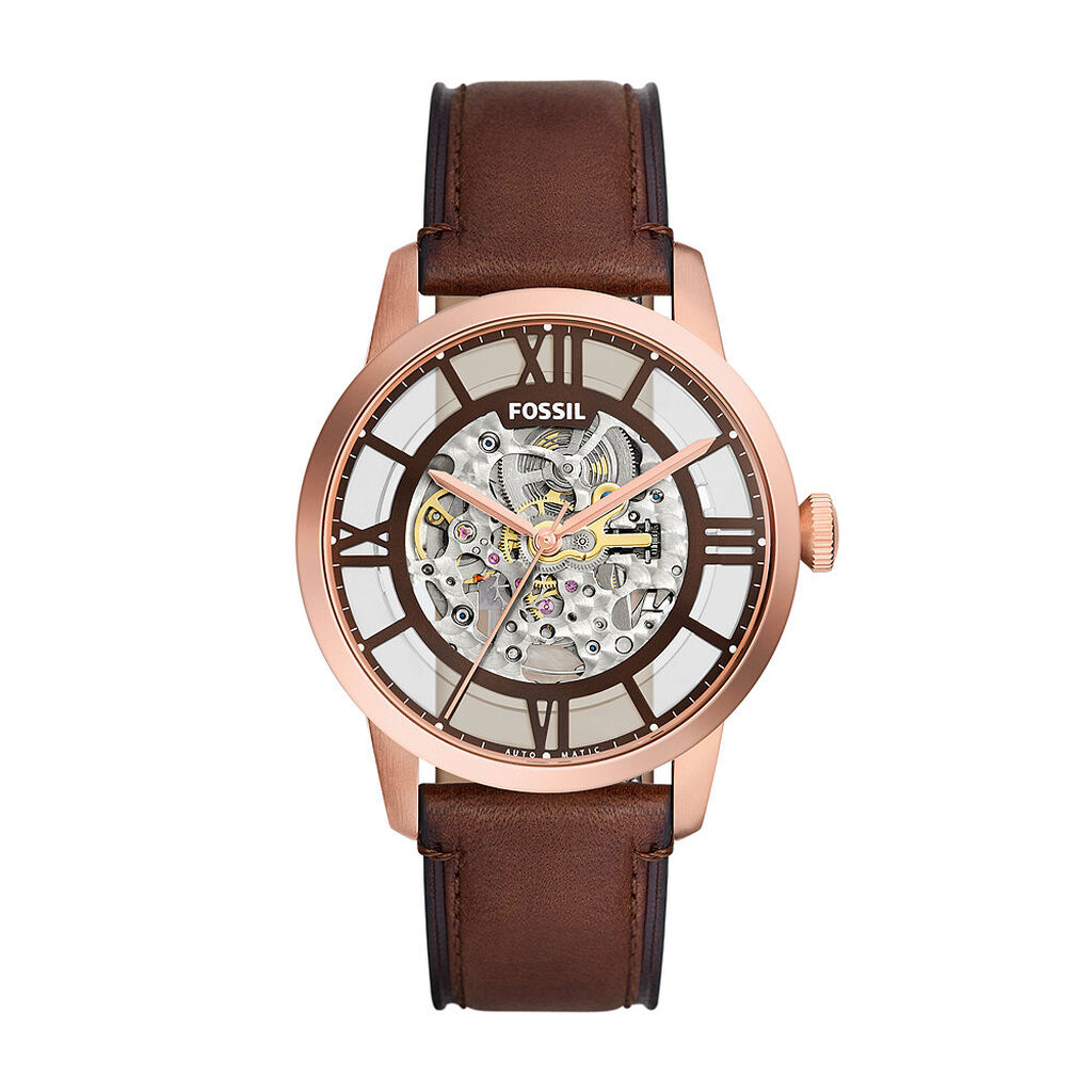 Montre Fossil Townsman Marron - F&ecirc;te des p&egrave;res Homme | Histoire d&rsquo;Or