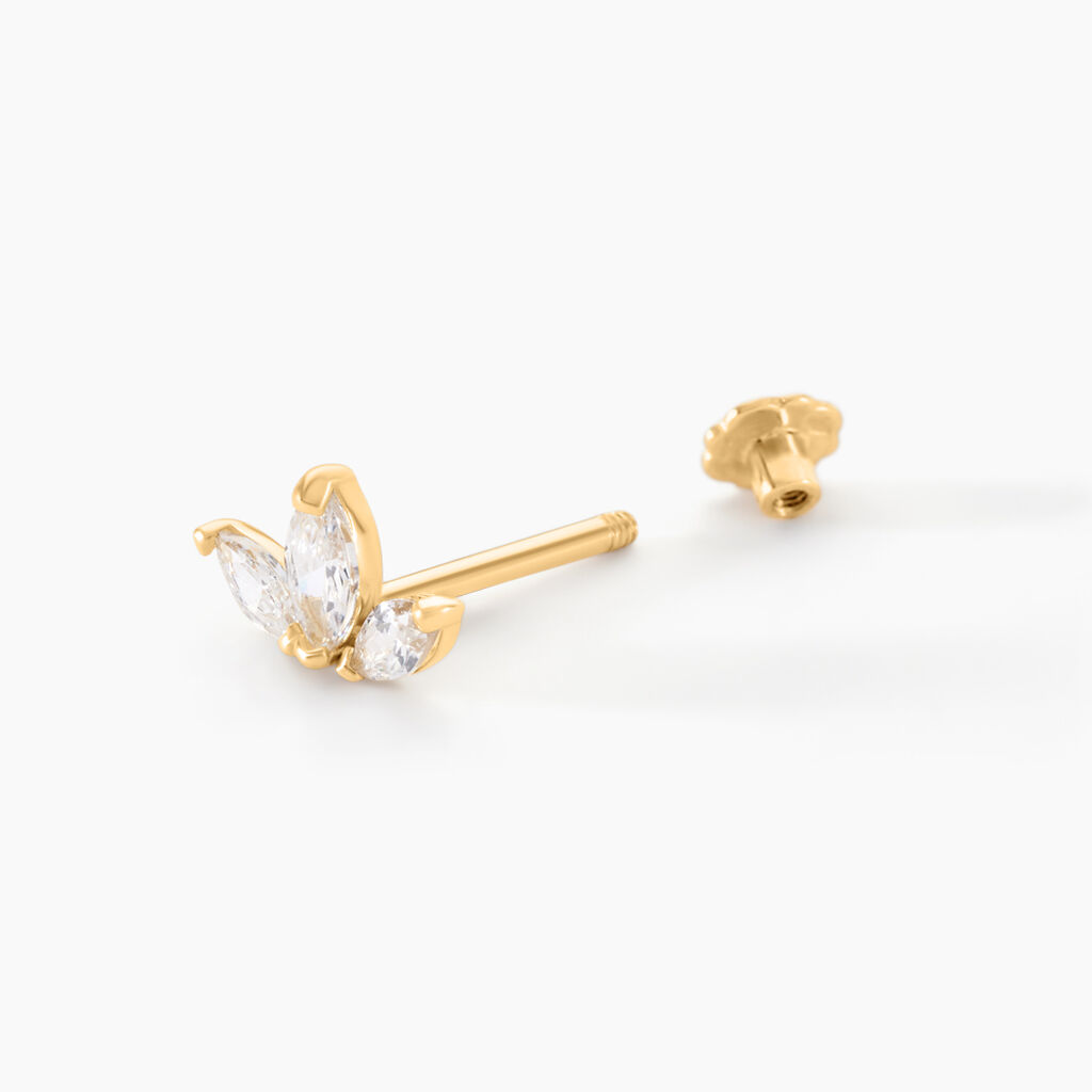 Piercing D'oreilles Asclepias Or Jaune - Bijoux Femme | Histoire d’Or