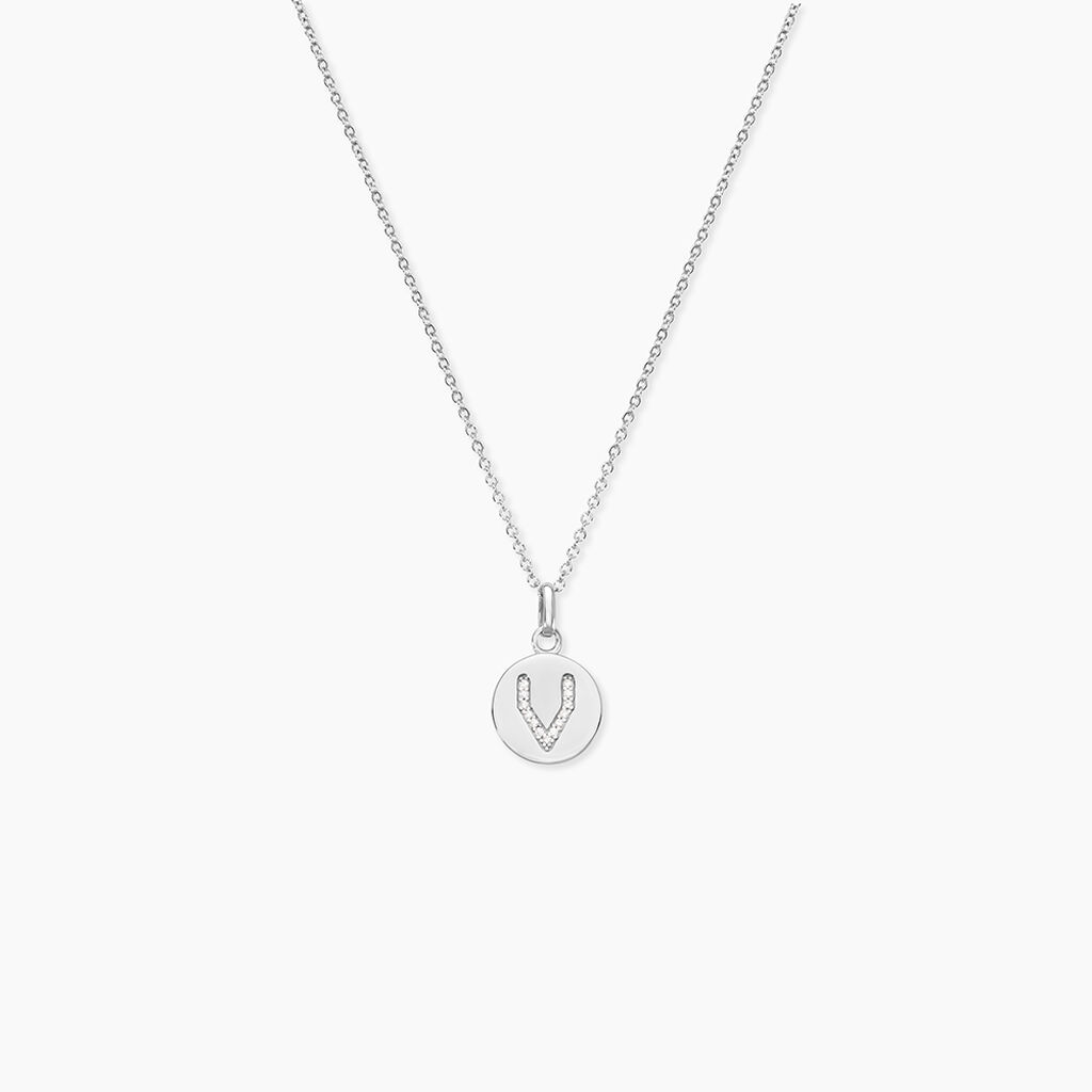 Collier Argent Eugenien Oxydes De Zirconium - Colliers fantaisie Femme | Histoire d&rsquo;Or