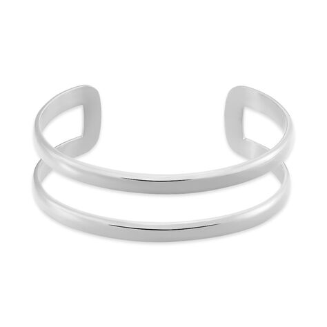 Bracelet Manchette Lisie Acier Blanc - Bracelets manchettes Femme | Histoire d&rsquo;Or