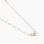 Collier Or Jaune Isidor Oxydes De Zirconium - Colliers Femme | Histoire d&rsquo;Or