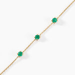 Bracelet Esmerald Rendez-vous Or Jaune Emeraude - Bracelets Femme | Histoire d&rsquo;Or