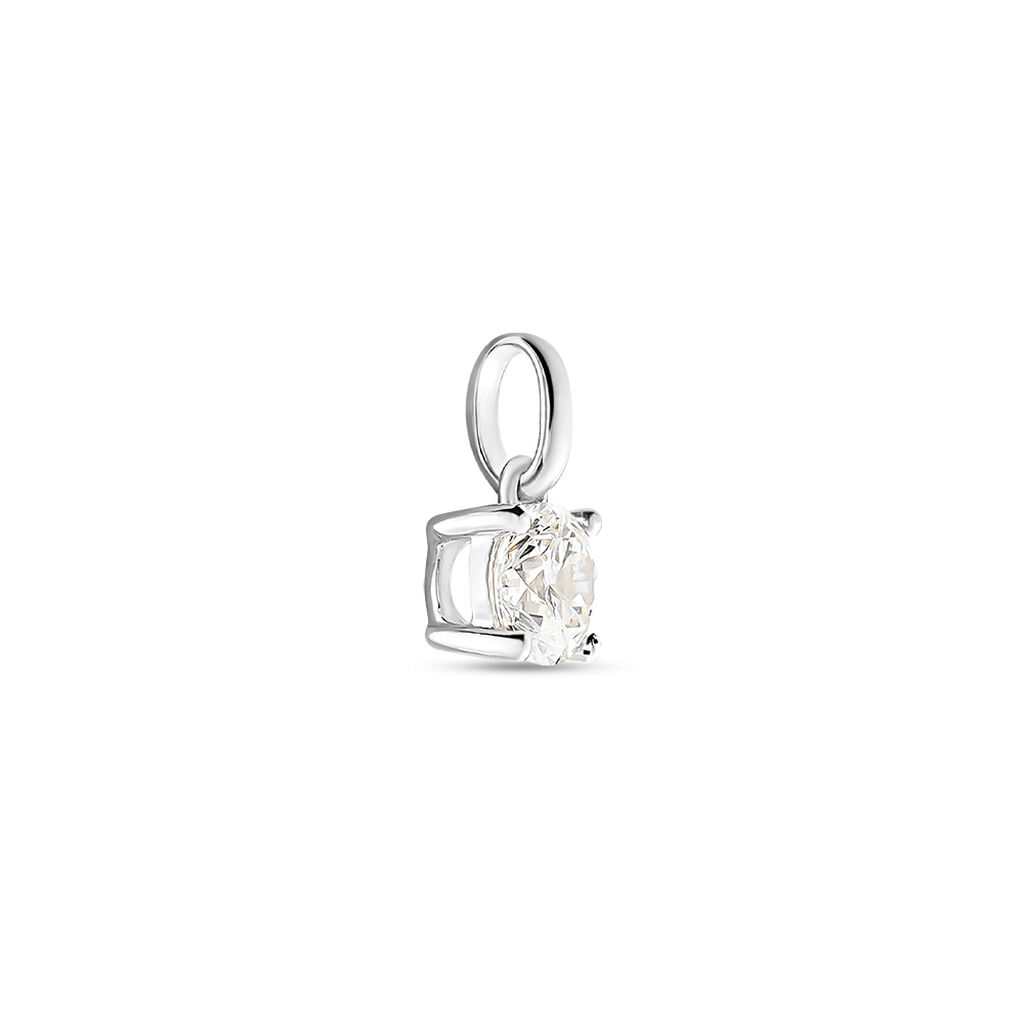 Pendentif Solitaire Aphrodite Or Blanc Diamant - Pendentifs Femme | Histoire d’Or