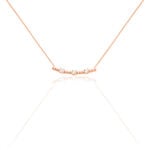 Collier Malaga Argent Rose Oxyde De Zirconium - Colliers fantaisie Femme | Histoire d&rsquo;Or