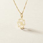 Pendentif Koulmia Trefle Or Jaune - Pendentifs Famille | Histoire d&rsquo;Or