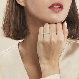 Bague Finella Platine Blanc Diamant - Bagues solitaires Femme | Histoire d’Or