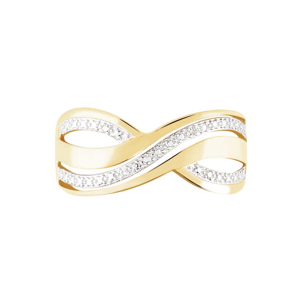 Bague Callistine Or Jaune Diamant - Bagues avec pierre Femme | Histoire d’Or