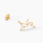 Boucles D'oreilles Puces Youssa Or Jaune Oxyde De Zirconium - Clous d'oreilles Femme | Histoire d&rsquo;Or