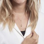 Collier Dennis Or Blanc Amethyste - Colliers Femme | Histoire d&rsquo;Or