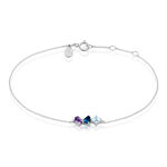 Bracelet Raika Or Blanc Amethyste Et Topaze - Bracelets Femme | Histoire d&rsquo;Or