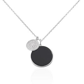 Collier Adonya Argent Blanc Céramique Et Oxyde De Zirconium - Colliers Femme | Histoire d’Or