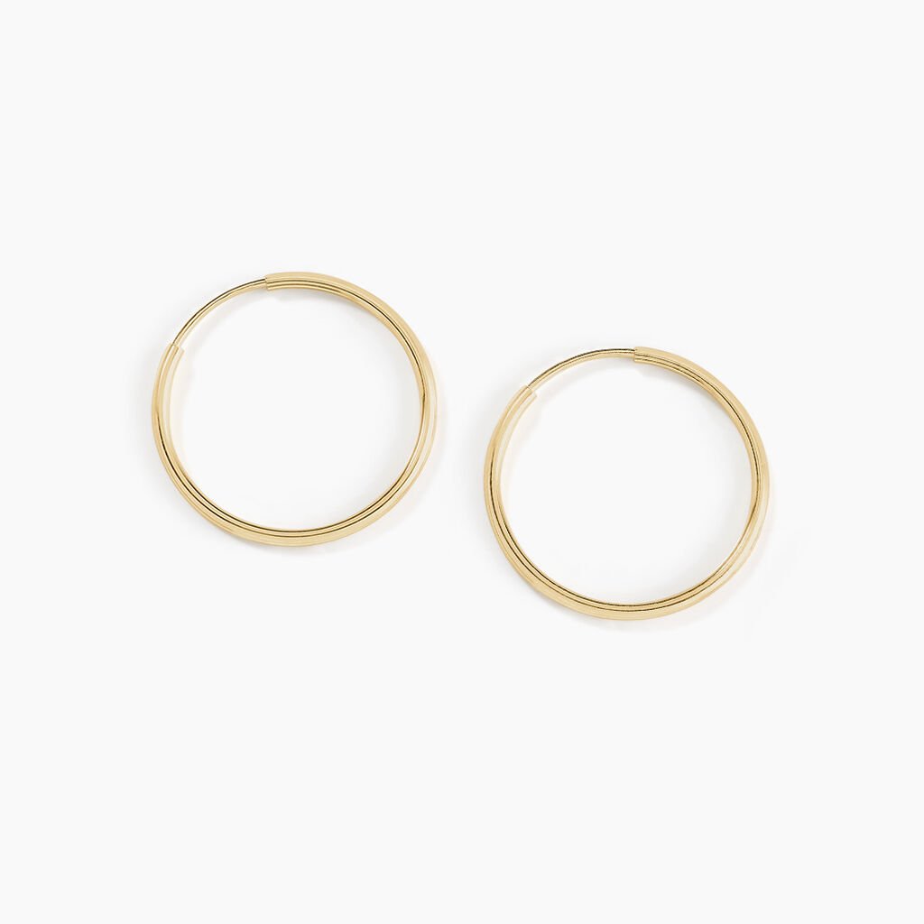 Créoles Dominae Or Jaune - Boucles d'oreilles créoles Femme | Histoire d’Or