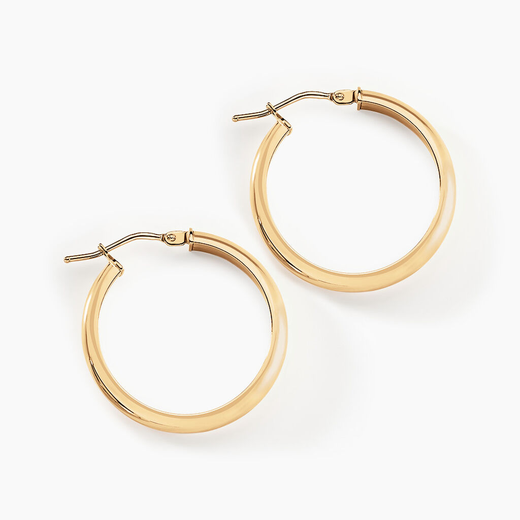 Créoles Vickie Or Jaune - Boucles d'oreilles créoles Femme | Histoire d’Or