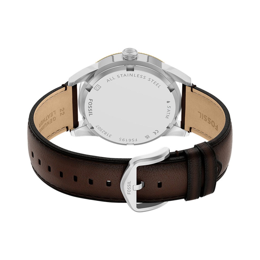 Montre Fossil Pearson Bleu - F&ecirc;te des p&egrave;res Homme | Histoire d&rsquo;Or