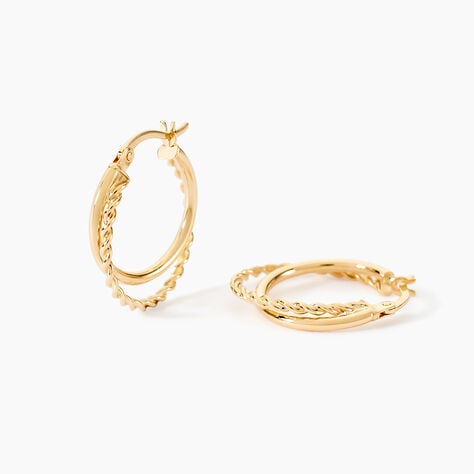 Cr&eacute;oles Hamish Or Jaune - Boucles d'oreilles cr&eacute;oles Femme | Histoire d&rsquo;Or