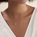 Collier Giana Or Blanc Topaze Et Oxyde De Zirconium - Colliers Femme | Histoire d’Or