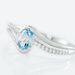Bague Or Blanc Anja Topaze - Bagues solitaires Femme | Histoire d’Or