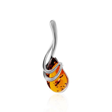 Pendentif Argent Blanc Melusine Ambre - Pendentifs Femme | Histoire d’Or