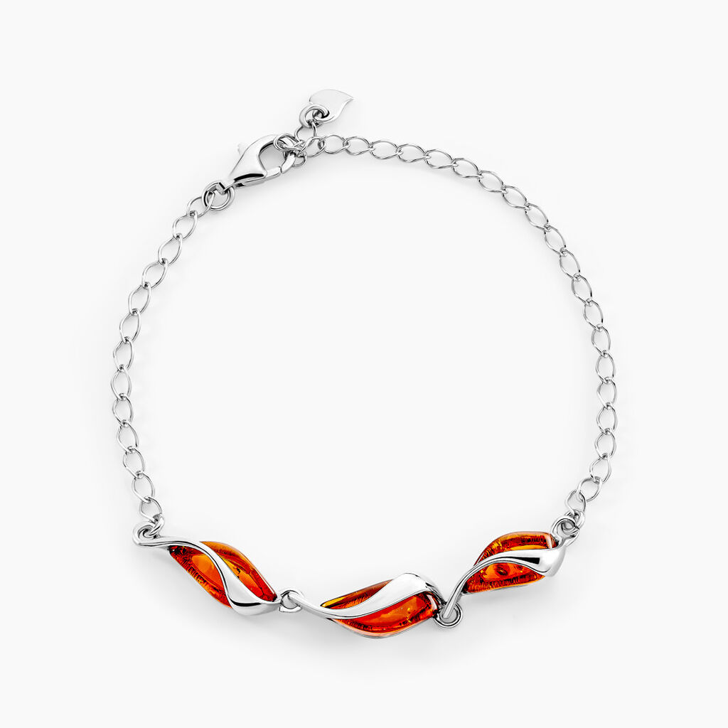 Bracelet Argent Blanc Eve-liseae Ambre - Bracelets Femme | Histoire d&rsquo;Or