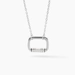 Collier Urban Call Argent Blanc Oxyde De Zirconium - Colliers fantaisie Femme | Histoire d&rsquo;Or