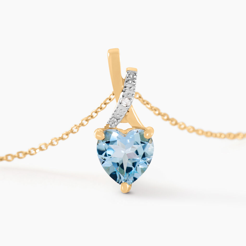 Collier Clothilde Or Jaune Topaze Oxyde De Zirconium - Colliers Femme | Histoire d&rsquo;Or