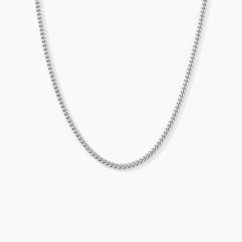 Cha&icirc;ne Clementine Argent Blanc - Chaines Homme | Histoire d&rsquo;Or