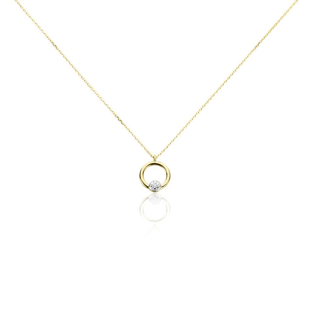 Collier Gisa Jaune Diamant Blanc - Colliers Femme | Histoire d’Or