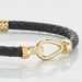 Bracelet Plaqué Or Steve Cuir - Bracelets cordon Homme | Histoire d’Or