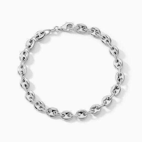 Bracelet Carrus Argent Blanc - Bracelets chaîne Homme | Histoire d’Or