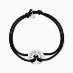 Bracelet Raphael Argent Blanc - Bracelets cordon Homme | Histoire d&rsquo;Or