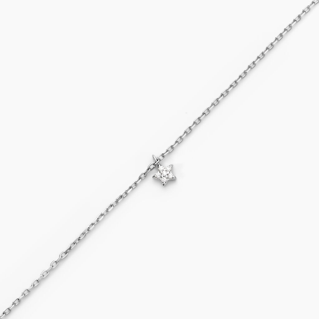 Bracelet Saya Argent Blanc Oxyde De Zirconium - Bracelets Femme | Histoire d’Or