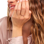 Bague Mireilla Plaqu&eacute; Or Dor&eacute; Oxyde De Zirconium - Bagues solitaires Femme | Histoire d&rsquo;Or