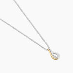 Collier Or Jaune Argent Blanc Oxyde De Zirconium - Colliers Femme | Histoire d&rsquo;Or