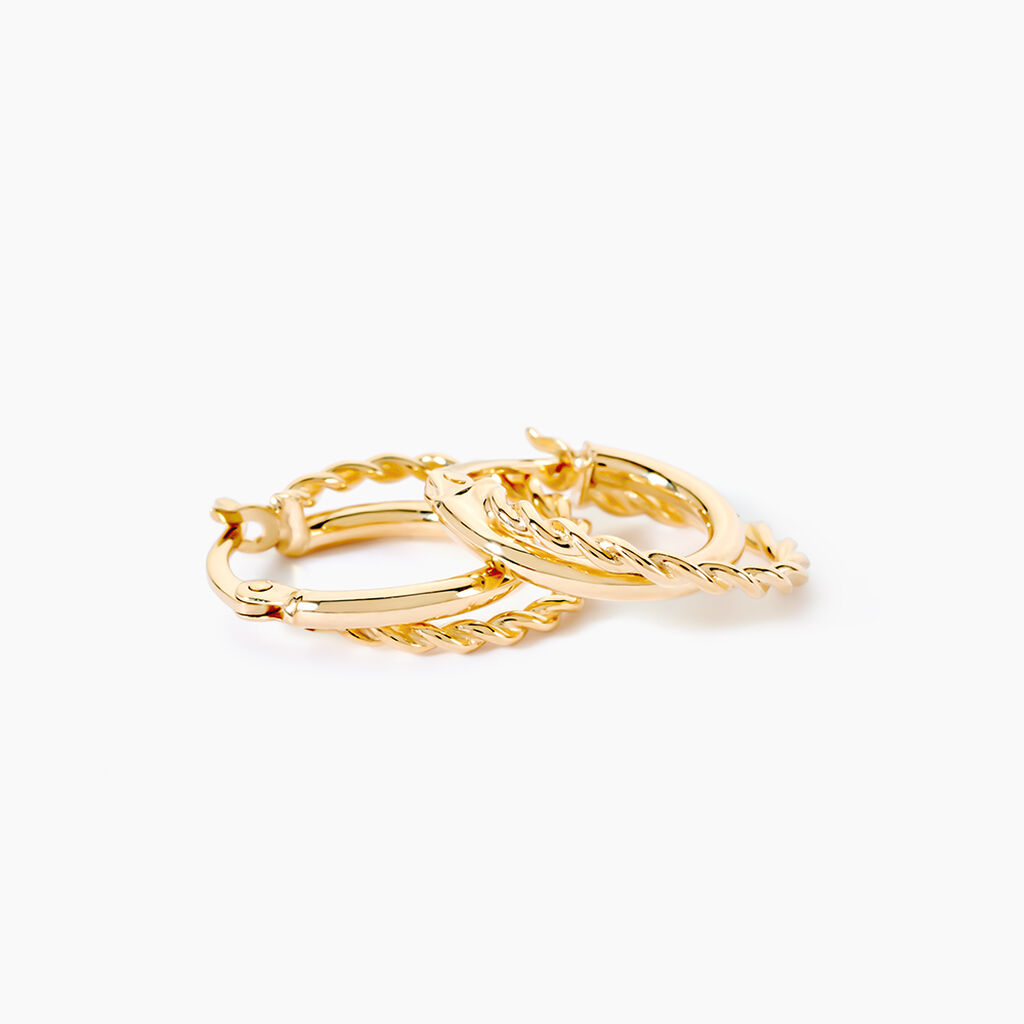Cr&eacute;oles Hamish Or Jaune - Boucles d'oreilles cr&eacute;oles Femme | Histoire d&rsquo;Or