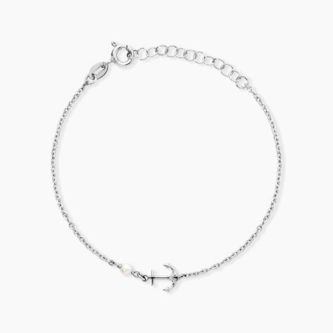 Bracelet Gwenaelle Argent Blanc Perle D'imitation - Bracelets Femme | Histoire d&rsquo;Or