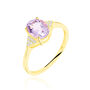 Bague Andreani Or Jaune Amethyste Et Oxyde De Zirconium