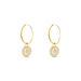 Créoles Lulu Or Jaune Oxyde - Boucles d'oreilles créoles Femme | Histoire d’Or
