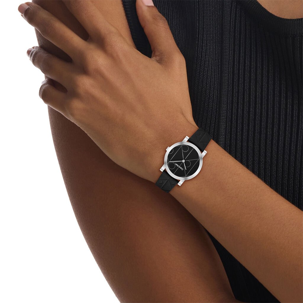 Montre Calvin Klein Monogram Noir - Nouveautés Femme | Histoire d’Or