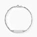 Bracelet Identitée Halia Argent Blanc - Gourmettes Famille | Histoire d’Or