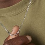 Collier Vivian Argent Blanc - Chaines Homme | Histoire d&rsquo;Or