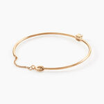 Bracelet Jonc Plaqu&eacute; Or Jaune Nilay Oxyde De Zirconium - Bracelets Femme | Histoire d&rsquo;Or