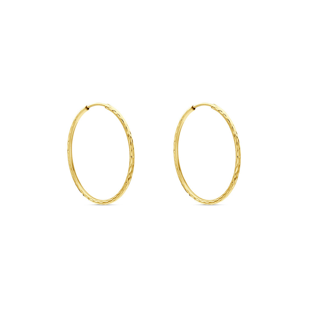 Créoles Aglavie Flexibles Or Jaune - Boucles d'oreilles créoles Femme | Histoire d’Or