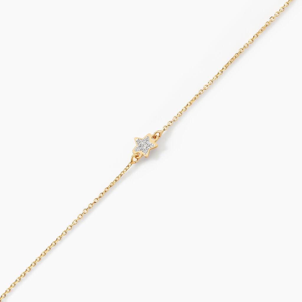 Bracelet Chirine Etoile Or Jaune - Bracelets Enfant | Histoire d&rsquo;Or