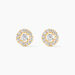 Boucles D'oreilles Puces Tahera Or Jaune Oxyde De Zirconium - Clous d'oreilles Femme | Histoire d’Or