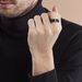 Bague Fabio Acier Noir - Bagues fantaisie Homme | Histoire d&rsquo;Or
