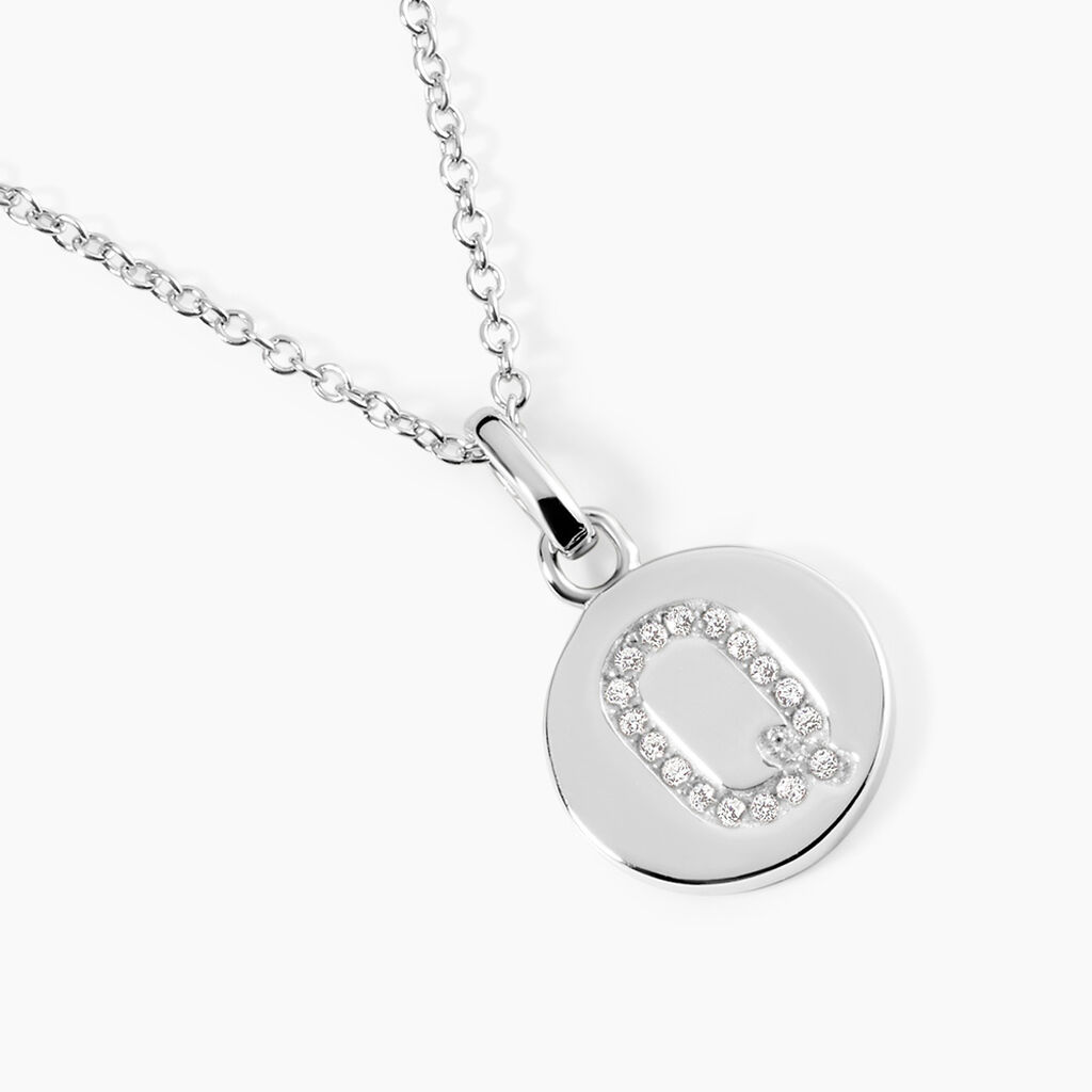 Collier Argent Eugenien Oxydes De Zirconium - Colliers fantaisie Femme | Histoire d&rsquo;Or