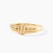 Bague Bold Or Jaune Diamant - Bagues avec pierre Femme | Histoire d’Or