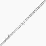 Bracelet Abbie Argent Blanc - Bijoux sans pierre Femme | Histoire d&rsquo;Or