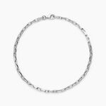 Bracelet Maille Donte Argent Blanc - Bracelets cha&icirc;ne Homme | Histoire d&rsquo;Or