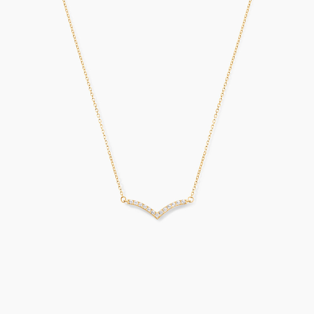 Collier Mohini Or Jaune Oxyde De Zirconium - Colliers Femme | Histoire d&rsquo;Or